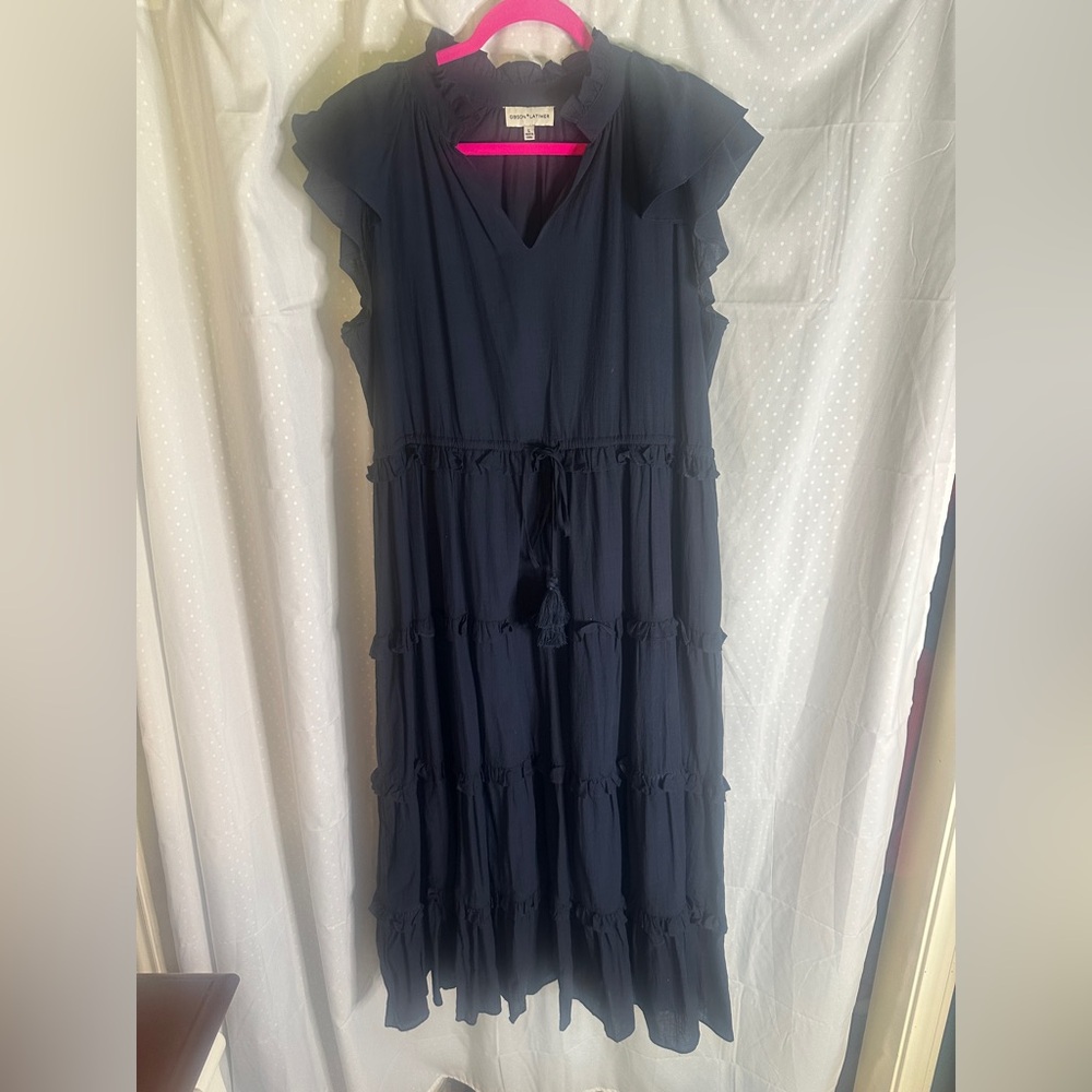 Gibson Latimer Navy Maxi Dress